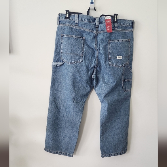 Levi Strauss Signature Men’s Carpenter Pants – Size 42x30 – Boot Cut hammer NWT - Picture 12 of 16